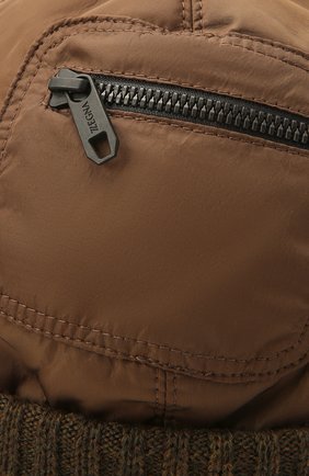 Мужская утепленная шапка Z ZEGNA светло-коричневого цвета по цене 29550 руб., арт. Z2I74H/B2W | Фото 3 Мужская утепленная шапка Z ZEGNA светло-коричневого цвета, арт. Z2I74H/B2W | Фото 3 (Материал: Текстиль, Синтетический материал)