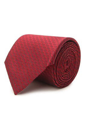 Мужской шелковый галстук ERMENEGILDO ZEGNA красного цвета по цене 24050 руб., арт. Z2E10T/18S | Фото 1 Мужской шелковый галстук ERMENEGILDO ZEGNA красного цвета, арт. Z2E10T/18S | Фото 1