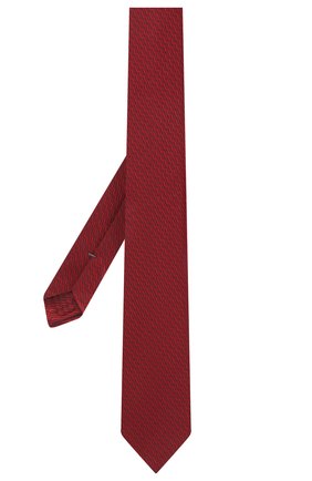 Мужской шелковый галстук ERMENEGILDO ZEGNA красного цвета по цене 24050 руб., арт. Z2E10T/18S | Фото 2 Мужской шелковый галстук ERMENEGILDO ZEGNA красного цвета, арт. Z2E10T/18S | Фото 2