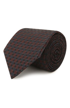 Мужской шелковый галстук ERMENEGILDO ZEGNA коричневого цвета по цене 15150 руб., арт. Z2E01T/1L8 | Фото 1 Мужской шелковый галстук ERMENEGILDO ZEGNA коричневого цвета, арт. Z2E01T/1L8 | Фото 1