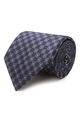 Мужской шелковый галстук ERMENEGILDO ZEGNA темно-синего цвета по цене 15150 руб., арт. Z2D83T/1UM | Фото 1 Мужской шелковый галстук ERMENEGILDO ZEGNA темно-синего цвета, арт. Z2D83T/1UM | Фото 1