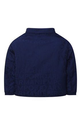 Детского куртка EMPORIO ARMANI синего цвета по цене 18900 руб., арт. 6KHBP9/1NWEZ | Фото 2 Детского куртка EMPORIO ARMANI синего цвета, арт. 6KHBP9/1NWEZ | Фото 2