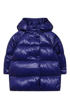 Детского пуховое пальто EMPORIO ARMANI синего цвета по цене 20550 руб., арт. 6KEL08/1NWPZ | Фото 1 Детского пуховое пальто EMPORIO ARMANI синего цвета, арт. 6KEL08/1NWPZ | Фото 1