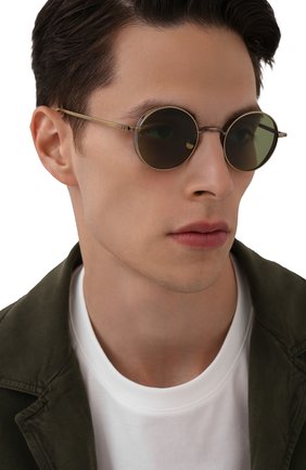 Женские солнцезащитные очки MATSUDA золотого цвета по цене 59950 руб., арт. M3087 AG | Фото 3 Женские солнцезащитные очки MATSUDA золотого цвета, арт. M3087 AG | Фото 3 (Тип очков: С/з; Очки форма: Круглые; Оптика Гендер: оптика-унисекс)