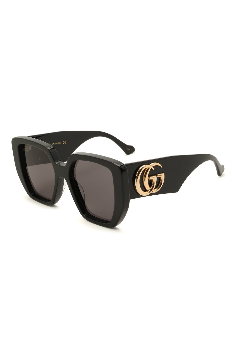 Женские солнцезащитные очки GUCCI черного цвета, арт. GG0956S 003 | Фото 1