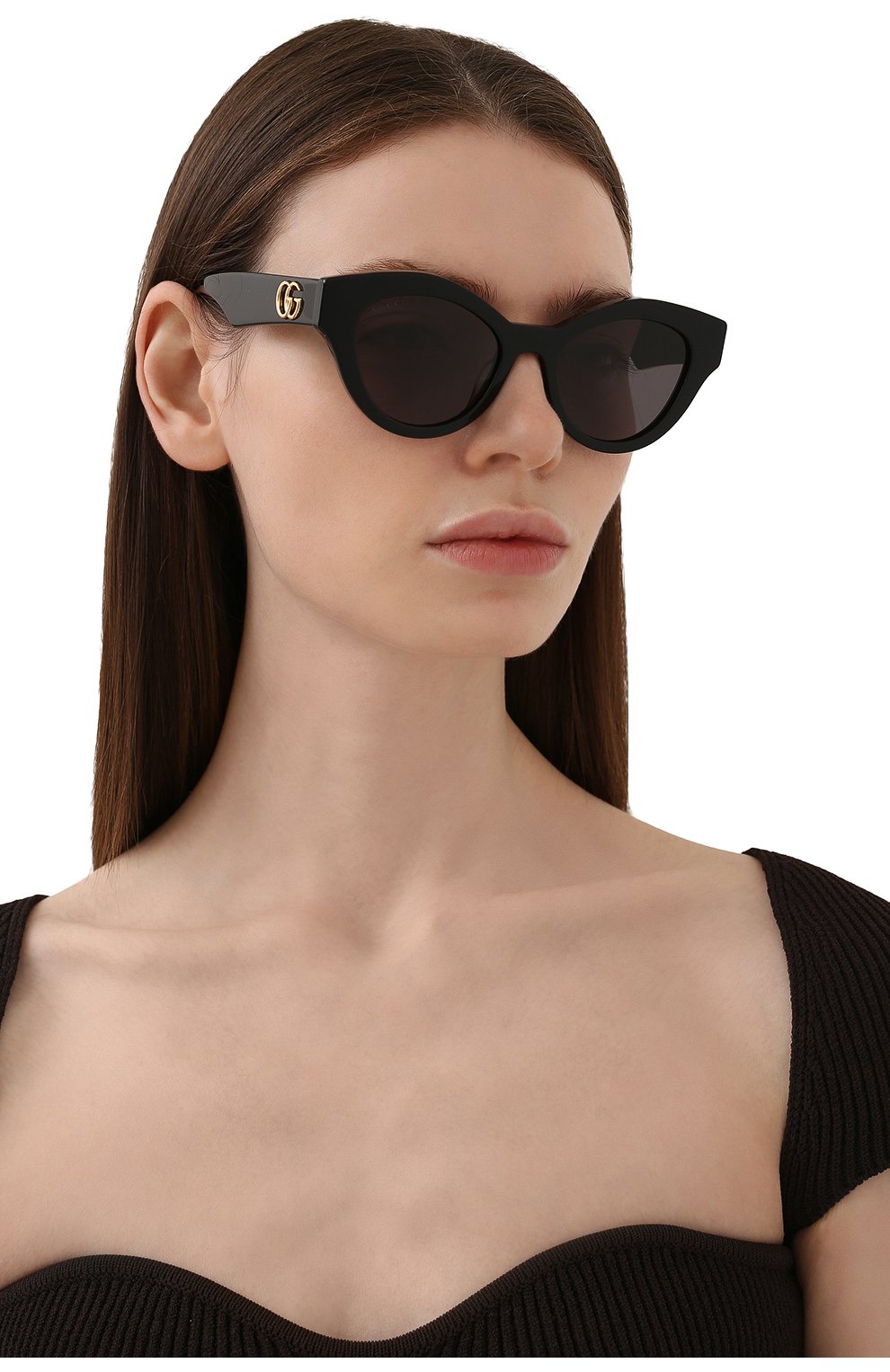 ÐенÑкие ÑеÑнÑе ÑолнÑезаÑиÑнÑе оÑки GUCCI â кÑпиÑÑ Ð² инÑеÑнеÑ-магазине ЦУÐ, аÑÑ. GG0957S 002
