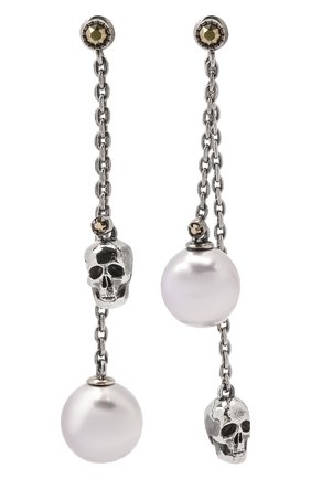 Женские серьги ALEXANDER MCQUEEN серебряного цвета по цене 36950 руб., арт. 651156/J160X | Фото 1 Женские серьги ALEXANDER MCQUEEN серебряного цвета, арт. 651156/J160X | Фото 1