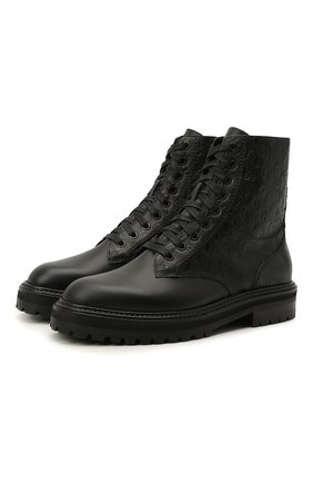Женские кожаные ботинки cora JIMMY CHOO черного цвета по цене 99500 руб., арт. C0RA FLAT/HXC | Фото 1 Женские кожаные ботинки cora JIMMY CHOO черного цвета, арт. C0RA FLAT/HXC | Фото 1