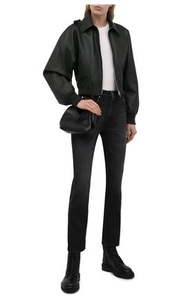 Женские кожаные ботинки cora JIMMY CHOO черного цвета по цене 99500 руб., арт. C0RA FLAT/HXC | Фото 2 Женские кожаные ботинки cora JIMMY CHOO черного цвета, арт. C0RA FLAT/HXC | Фото 2