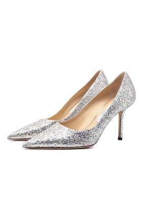 Женские комбинированные туфли love 85 JIMMY CHOO серебряного цвета по цене 59950 руб., арт. L0VE 85/LDD | Фото 1 Женские комбинированные туфли love 85 JIMMY CHOO серебряного цвета, арт. L0VE 85/LDD | Фото 1