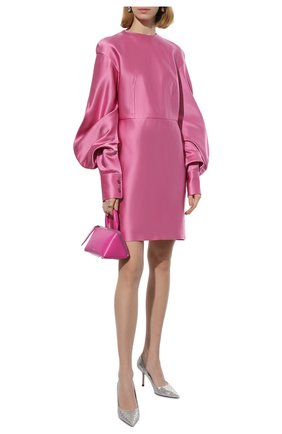 Женские комбинированные туфли love 85 JIMMY CHOO серебряного цвета по цене 59950 руб., арт. L0VE 85/LDD | Фото 2 Женские комбинированные туфли love 85 JIMMY CHOO серебряного цвета, арт. L0VE 85/LDD | Фото 2