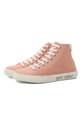 Женские текстильные кеды malibu SAINT LAURENT светло-розового цвета по цене 45850 руб., арт. 658196/GIIN0 | Фото 1 Женские текстильные кеды malibu SAINT LAURENT светло-розового цвета, арт. 658196/GIIN0 | Фото 1