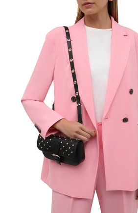 Женская сумка REDVALENTINO черного цвета по цене 35750 руб., арт. WQ2P0B16/BDW | Фото 2 Женская сумка REDVALENTINO черного цвета, арт. WQ2P0B16/BDW | Фото 2