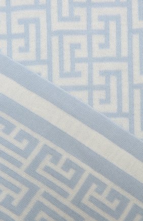 Женский шерстяной шарф BALMAIN светло-голубого цвета по цене 48100 руб., арт. WF1XG000/K297 | Фото 2 Женский шерстяной шарф BALMAIN светло-голубого цвета, арт. WF1XG000/K297 | Фото 2 (Материал: Шерсть)