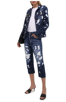 Женские джинсы DSQUARED2 темно-синего цвета по цене 51400 руб., арт. S75LB0526/S30342 | Фото 2 Женские джинсы DSQUARED2 темно-синего цвета, арт. S75LB0526/S30342 | Фото 2