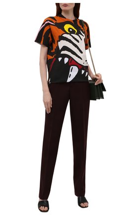 Женская хлопковая футболка DSQUARED2 разноцветного цвета по цене 33400 руб., арт. S75GD0222/S23009 | Фото 2 Женская хлопковая футболка DSQUARED2 разноцветного цвета, арт. S75GD0222/S23009 | Фото 2