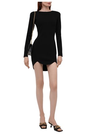 Женское платье из вискозы DSQUARED2 черного цвета по цене 72200 руб., арт. S75CV0447/S17803 | Фото 2 Женское платье из вискозы DSQUARED2 черного цвета, арт. S75CV0447/S17803 | Фото 2