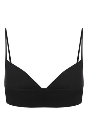 Женский бра-топ из шерсти и шелка VALENTINO черного цвета по цене 41350 руб., арт. WB3AE6261CF | Фото 1 Женский бра-топ из шерсти и шелка VALENTINO черного цвета, арт. WB3AE6261CF | Фото 1