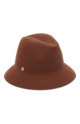 Женская фетровая шляпа ingrid LORO PIANA коричневого цвета, арт. FAL3434 | Фото 1 (Материал: Шерсть, Текстиль)