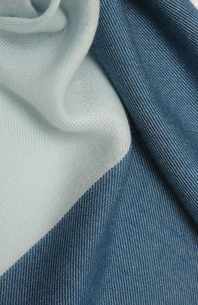 Женская шаль из кашемира и шелка LORO PIANA голубого цвета по цене 46950 руб., арт. FAL7667 | Фото 2 Женская шаль из кашемира и шелка LORO PIANA голубого цвета, арт. FAL7667 | Фото 2