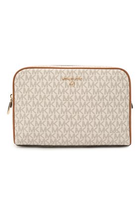 Женская косметичка jet set charm MICHAEL MICHAEL KORS кремвого цвета по цене 11450 руб., арт. 34T1GT9T3B | Фото 1 Женская косметичка jet set charm MICHAEL MICHAEL KORS кремвого цвета, арт. 34T1GT9T3B | Фото 1