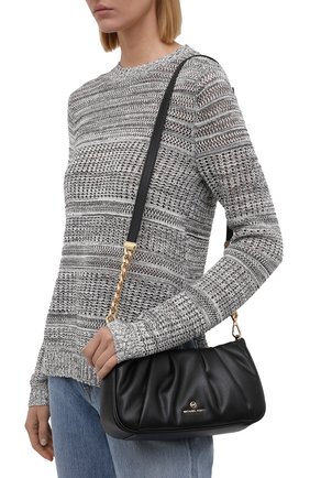 Женская сумка hannah small MICHAEL MICHAEL KORS черного цвета по цене 29400 руб., арт. 30T1GNNC1U | Фото 2 Женская сумка hannah small MICHAEL MICHAEL KORS черного цвета, арт. 30T1GNNC1U | Фото 2