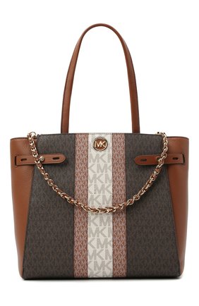 Женский сумка-тоут carmen MICHAEL MICHAEL KORS коричневого цвета по цене 39400 руб., арт. 30T1GNMT30 | Фото 1 Женский сумка-тоут carmen MICHAEL MICHAEL KORS коричневого цвета, арт. 30T1GNMT30 | Фото 1