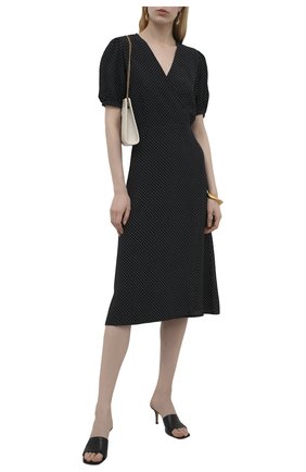Женское платье из вискозы FAITHFULL THE BRAND черного цвета по цене 29550 руб., арт. FF1780-SFD | Фото 2 Женское платье из вискозы FAITHFULL THE BRAND черного цвета, арт. FF1780-SFD | Фото 2 (Случай: Повседневный; Стили: Романтичный; Рукава: Короткие; Длина Ж (юбки, платья, шорты): Миди; Материал внешний: Вискоза)
