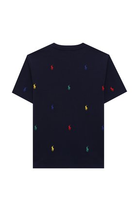 Детская хлопковая футболка POLO RALPH LAUREN синего цвета по цене 3930 руб., арт. 323844626 | Фото 2 Детская хлопковая футболка POLO RALPH LAUREN синего цвета, арт. 323844626 | Фото 2