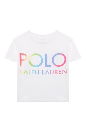 Детская хлопковая футболка POLO RALPH LAUREN белого цвета по цене 3815 руб., арт. 312841391 | Фото 1 Детская хлопковая футболка POLO RALPH LAUREN белого цвета, арт. 312841391 | Фото 1
