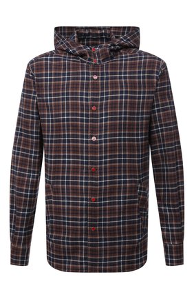 Мужская хлопковая рубашка KITON коричневого цвета по цене 49950 руб., арт. UMCMARH0786704 | Фото 1 Мужская хлопковая рубашка KITON коричневого цвета, арт. UMCMARH0786704 | Фото 1