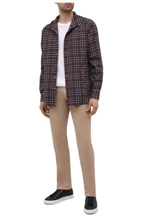 Мужская хлопковая рубашка KITON коричневого цвета по цене 49950 руб., арт. UMCMARH0786704 | Фото 2 Мужская хлопковая рубашка KITON коричневого цвета, арт. UMCMARH0786704 | Фото 2