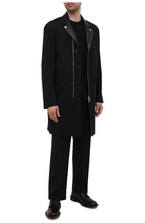 Мужской шерстяное пальто DSQUARED2 черного цвета по цене 189000 руб., арт. S74AA0236/S40320 | Фото 2 Мужской шерстяное пальто DSQUARED2 черного цвета, арт. S74AA0236/S40320 | Фото 2 (Рукава: Длинные; Материал подклада: Синтетический материал; Материал внешний: Шерсть; Мужское Кросс-КТ: пальто-верхняя одежда; Стили: Кэжуэл; Длина (верхняя одежда): До середины бедра)
