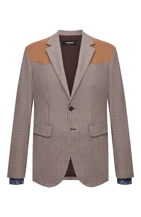 Мужской пиджак из шерсти и вискозы DSQUARED2 разноцветного цвета по цене 122500 руб., арт. S74BN1083/S54011 | Фото 1 Мужской пиджак из шерсти и вискозы DSQUARED2 разноцветного цвета, арт. S74BN1083/S54011 | Фото 1
