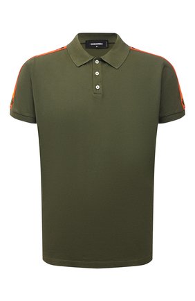 Мужское хлопковое поло DSQUARED2 хаки цвета по цене 27450 руб., арт. S74GL0053/S22743 | Фото 1 Мужское хлопковое поло DSQUARED2 хаки цвета, арт. S74GL0053/S22743 | Фото 1