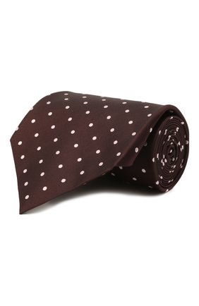 Мужской шелковый галстук TOM FORD бордового цвета, арт. 2TF10/XTF | Фото 1 (Материал: Текстиль, Шелк; Принт: С принтом)
