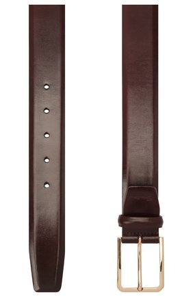 Мужской кожаный ремень SANTONI бордового цвета по цене 24900 руб., арт. CM35VS003B91HVVDQ67 | Фото 2 Мужской кожаный ремень SANTONI бордового цвета, арт. CM35VS003B91HVVDQ67 | Фото 2