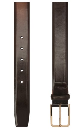Мужской кожаный ремень SANTONI темно-коричневого цвета по цене 24900 руб., арт. CM35VS003B91HFULT50 | Фото 2 Мужской кожаный ремень SANTONI темно-коричневого цвета, арт. CM35VS003B91HFULT50 | Фото 2
