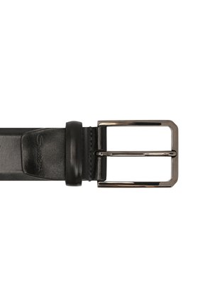 Мужской кожаный ремень SANTONI темно-синего цвета по цене 25650 руб., арт. CM35VS003B91GVVDU59 | Фото 3 Мужской кожаный ремень SANTONI темно-синего цвета, арт. CM35VS003B91GVVDU59 | Фото 3 (Материал: Натуральная кожа; Случай: Формальный)