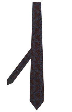 Мужской шелковый галстук ERMENEGILDO ZEGNA коричневого цвета по цене 15150 руб., арт. Z2D35T/1UM | Фото 2 Мужской шелковый галстук ERMENEGILDO ZEGNA коричневого цвета, арт. Z2D35T/1UM | Фото 2