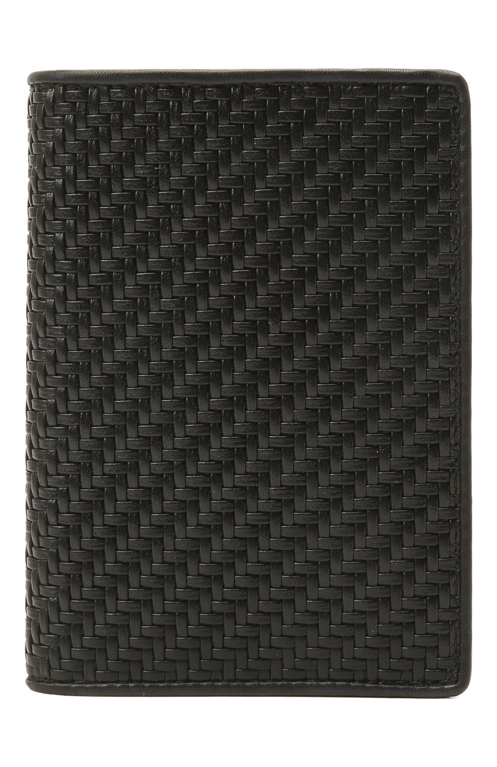 Мужской кожаная обложка для паспорта ERMENEGILDO ZEGNA черного цвета, арт. E1448P-LHPTA | Фото 1 (Кросс-КТ: обложки и футляры)