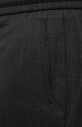 Мужские шерстяные брюки MARCO PESCAROLO темно-серого цвета, арт. CHIAIAM/ZIP+SFILA/4414 | Фото 5 (Big sizes: Big Sizes; Материал внешний: Шерсть; Длина (брюки, джинсы): Стандартные; Случай: Повседневный; Стили: Кэжуэл)