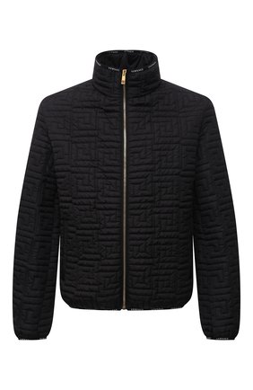 Мужской утепленный бомбер VERSACE черного цвета по цене 169500 руб., арт. A87432/A230630 | Фото 1 Мужской утепленный бомбер VERSACE черного цвета, арт. A87432/A230630 | Фото 1 (Рукава: Длинные; Материал подклада: Синтетический материал; Материал внешний: Синтетический материал; Длина (верхняя одежда): Короткие; Кросс-КТ: Куртка; Принт: Без принта; Стили: Спорт-шик; Мужское Кросс-КТ: утепленные куртки)
