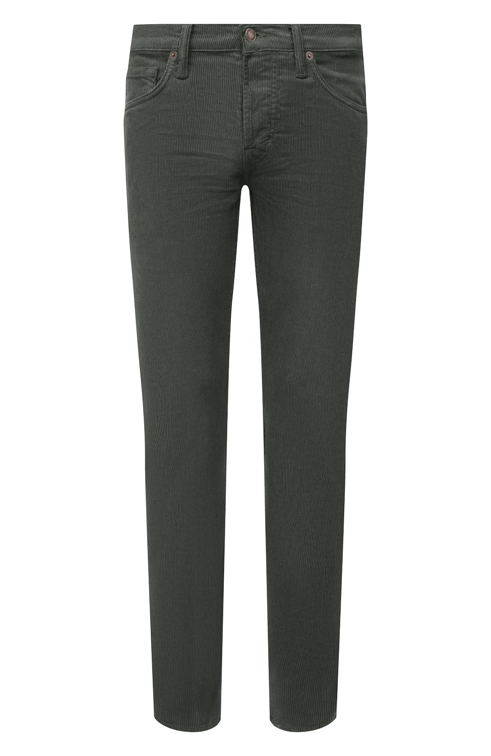 Мужские хлопковые брюки TOM FORD зеленого цвета, арт. BYJ39/TFD002 | Фото 1 (Силуэт М (брюки): Прямые; Длина (брюки, джинсы): Стандартные; Случай: Повседневный; Материал внешний: Хлопок; Стили: Кэжуэл)