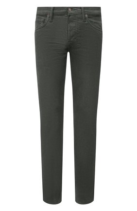 Мужские хлопковые брюки TOM FORD зеленого цвета, арт. BYJ39/TFD002 | Фото 1 (Материал внешний: Хлопок; Длина (брюки, джинсы): Стандартные; Силуэт М (брюки): Прямые; Случай: Повседневный; Стили: Кэжуэл)