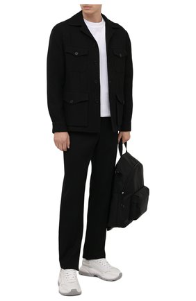 Мужская куртка из шерсти и льна RALPH LAUREN черного цвета по цене 167000 руб., арт. 798843715 | Фото 2 Мужская куртка из шерсти и льна RALPH LAUREN черного цвета, арт. 798843715 | Фото 2 (Материал внешний: Лен, Шерсть; Длина (верхняя одежда): Короткие; Рукава: Длинные; Мужское Кросс-КТ: шерсть и кашемир; Кросс-КТ: Куртка; Стили: Кэжуэл)