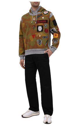 Мужской хлопковое худи DSQUARED2 серого цвета по цене 84450 руб., арт. S74GU0543/S25477 | Фото 2 Мужской хлопковое худи DSQUARED2 серого цвета, арт. S74GU0543/S25477 | Фото 2