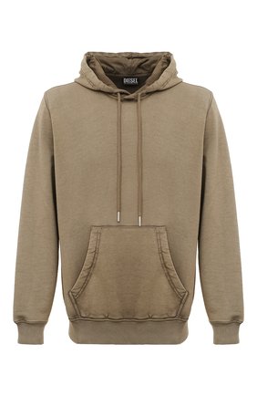 Мужской хлопковое худи DIESEL хаки цвета по цене 23700 руб., арт. A02715/0WBBG | Фото 1 Мужской хлопковое худи DIESEL хаки цвета, арт. A02715/0WBBG | Фото 1 (Материал внешний: Хлопок; Длина (для топов): Стандартные; Принт: Без принта; Рукава: Длинные; Мужское Кросс-КТ: Худи-одежда; Стили: Гранж)