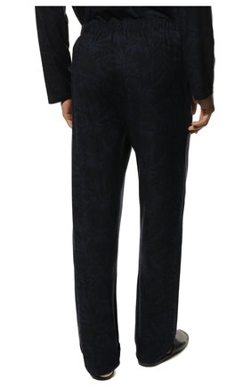 Мужская пижама DEREK ROSE темно-синего цвета, арт. 4070-L0ND003 | Фото 6 (Рукава: Длинные; Длина (брюки, джинсы): Стандартные; Кросс-КТ: домашняя одежда; Материал внешний: Синтетический материал; Длина (для топов): Стандартные)