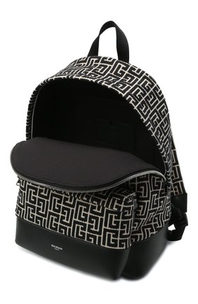 Мужской текстильный рюкзак BALMAIN черного цвета по цене 107500 руб., арт. WM1GE150/TJMY | Фото 4 Мужской текстильный рюкзак BALMAIN черного цвета, арт. WM1GE150/TJMY | Фото 4